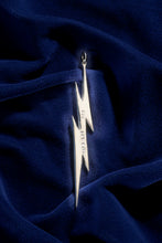 Load image into Gallery viewer, LIGHTNING BOLT – STERLING SILVER PENDANT WITH ELEGANT 21″ STERLING SILVER CHAIN