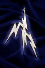 Load image into Gallery viewer, LIGHTNING TRI BOLT PRIME (MAJESTIC SIZE)– STERLING SILVER PENDANT WITH 21″ ELEGANT STERLING SILVER CHAIN