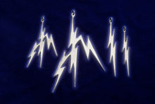 Load image into Gallery viewer, LIGHTNING TRI BOLT PRIME (MAJESTIC SIZE)– STERLING SILVER PENDANT WITH 21″ ELEGANT STERLING SILVER CHAIN