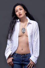 Load image into Gallery viewer, POSEIDON – STERLING SILVER PENDANT WITH ELEGANT 21″ STERLING SILVER CHAIN