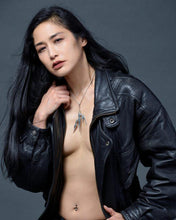 Load image into Gallery viewer, LIGHTNING TRI BOLT – STERLING SILVER PENDANT WITH ELEGANT 21″ STERLING SILVER CHAIN