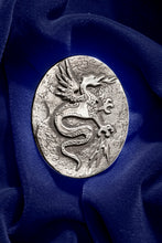 Load image into Gallery viewer, NORDE DRAGON- STERLING SILVER PENDANT WITH BLACK LEATHER BOLO NECKLACE AND STERLING SILVER BOLO TIPS
