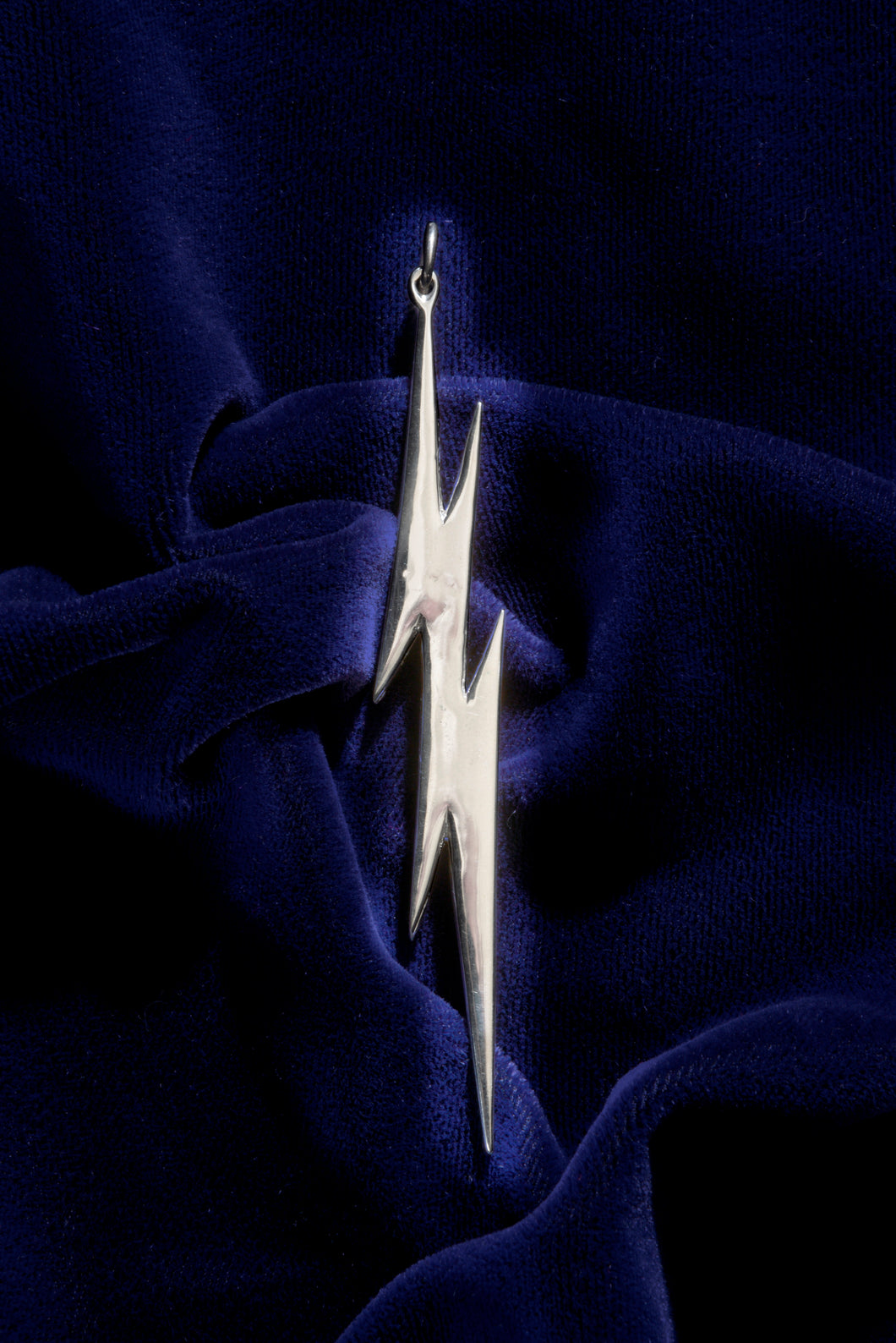 LIGHTNING BOLT PRIME (MAJESTIC SIZE) – STERLING SILVER PENDANT WITH ELEGANT 21″ STERLING SILVER CHAIN