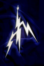 Load image into Gallery viewer, LIGHTNING TRI BOLT – STERLING SILVER PENDANT WITH ELEGANT 21″ STERLING SILVER CHAIN
