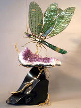 Load image into Gallery viewer, LACEWING ALIGHTING SCULPTURE BY LARRY SCHUSTER
