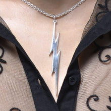 Load image into Gallery viewer, LIGHTNING BOLT – STERLING SILVER PENDANT WITH ELEGANT 21″ STERLING SILVER CHAIN
